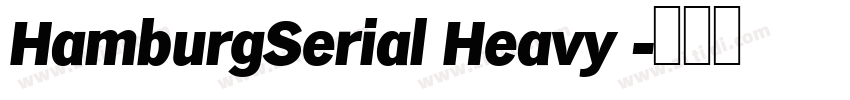 HamburgSerial Heavy 字体转换